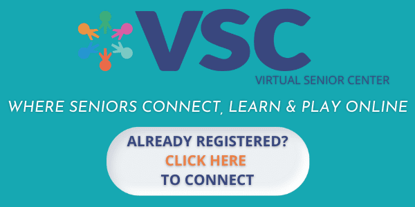 virtual senior center flyer