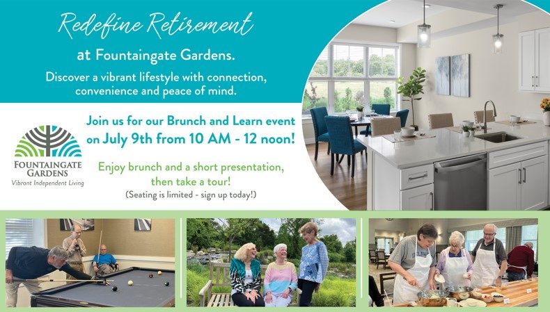 Redefining Retirement Living at Gurwin's Fountaingate Gardens Life Plan Community. Join us to learn more!