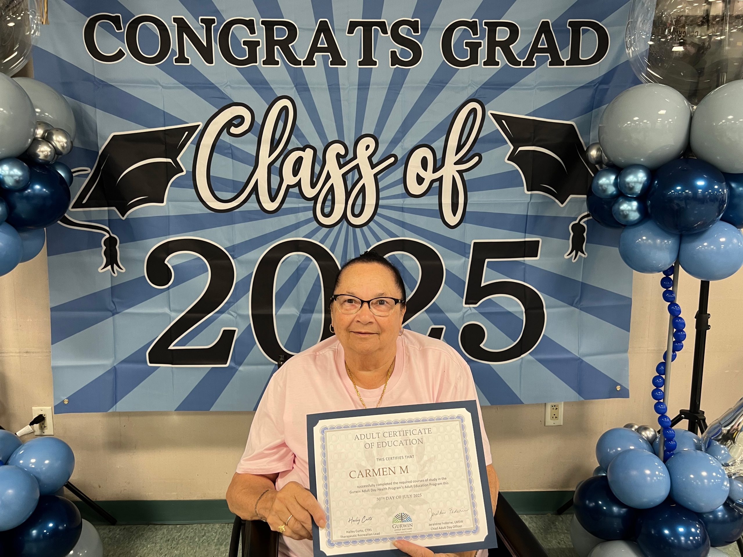 Gurwin Adult Day Health Graduation Ceremony