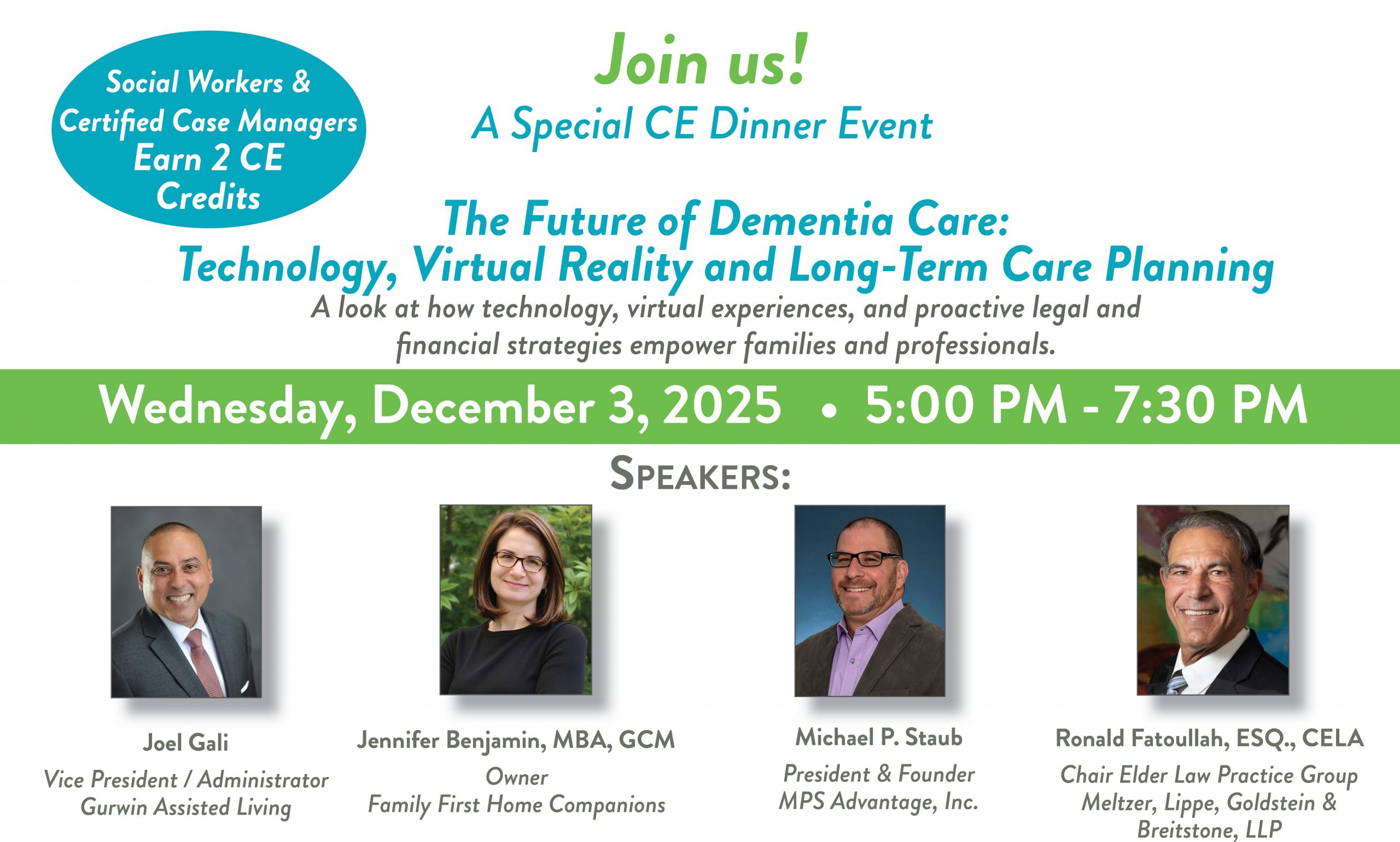 Future of Dementia Care CE class at Gurwin Assisted Living