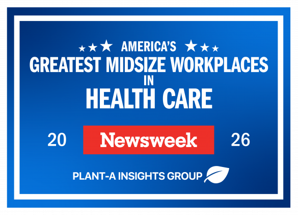 Gurwin is ranked by Newsweek Magazine as one of America's Greatest Midsize Workplaces in Health Care!
