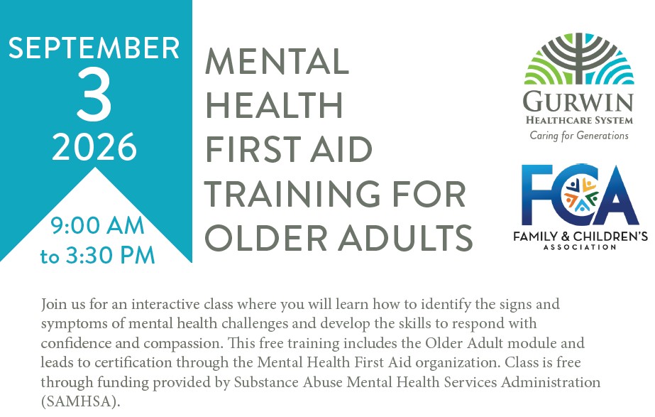 Mental Health First Aid for Older Adults