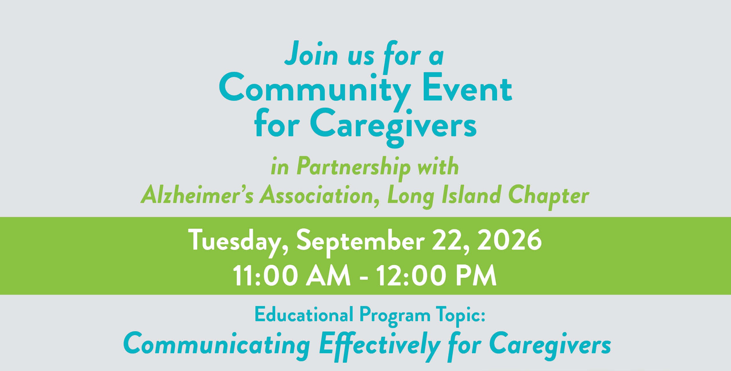 Effective Communication for Dementia Caregivers 9/22/26