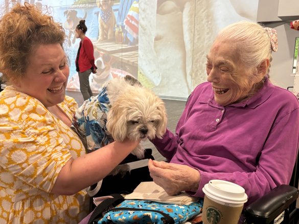 Gurwin Residents Enjoy Dog Days of Summer with Furry Friend fashion show visit