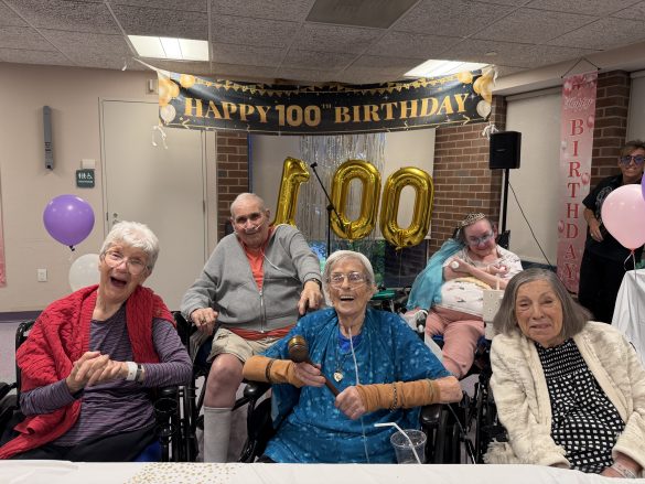 Gurwin Nursing Home Resident Celebrates 100th Birthday in Style