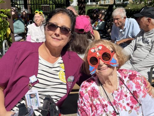 GAL residents enjoying a Caribbean party 