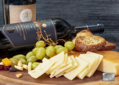 Bobbie Turner "Wine and Cheese" Honorable Mention Still Life Category